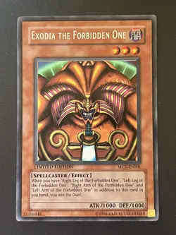 Exodia the Forbidden One MC1-EN001 Limited Edition + ARMS AND RIGHT LEG - Image 3