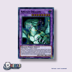 Amulet Dragon (Purple) DLCS-EN005 1st Edition Ultra Rare NM Yu-Gi-Oh! - Image 1
