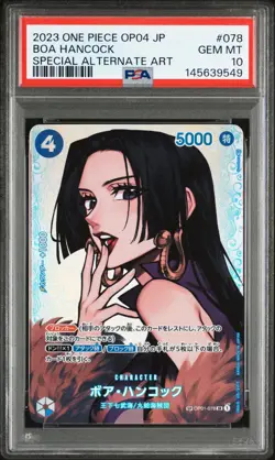 2023 ONE PIECE JPN OP04-KINGDOMS OF INTRIGUE #078 BOA HANCOCK PSA 10 - Image 1