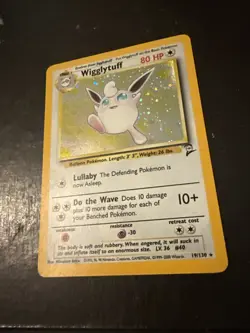 Pokemon TCG Wigglytuff Holo Rare Card 19/130 Base Set 2, Near Mint Condition - Image 4