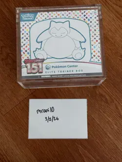 Pokemon S&V 151 Pokemon Center Elite Trainer Box Factory Sealed Exclusive PC ETB - Image 1