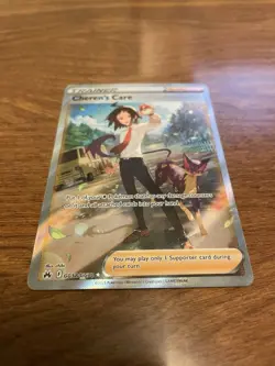 Pokemon Cheren's Care Trainer Full Art Foil GG58/GG70 English Card - Image 1