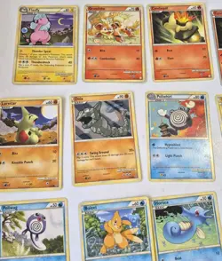 17 Card Lot HeartGold SoulSilver Regular Non Holo Pokemon Common Uncommon - Image 2