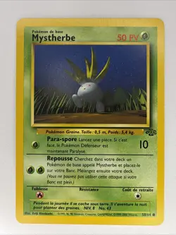 Mystherbe 58/64 Common non-holo French Oddish Jungle Set Pokemon Card - Image 1