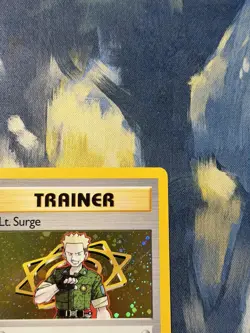 Pokemon Card Lt. Surge Gym Heroes Unlimited WOTC Holo Rare 17/132 006 LP - Image 4