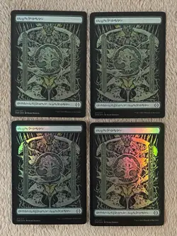 MTG - Forest Phyrexian Foil (4) - ONE - NM - Magic The Gathering - Image 1