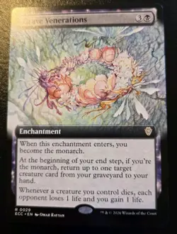 Grave Venerations (Extended Art) 0029 Rare Lorwyn Eclipsed Magic: The Gathering - Image 1