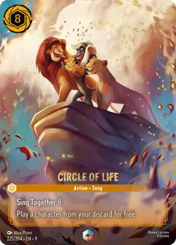Circle of Life (Enchanted) - Lightly Played Holofoil Lorcana - Image 1