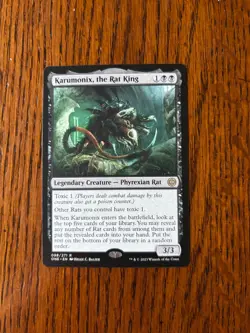 Custom Commander EDH Deck -Karumonix the Rat King. Toxic Rats! MTG - Image 1