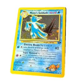 Pokemon TCG Misty's Golduck Gym Challenge Holographic Card - Image 2