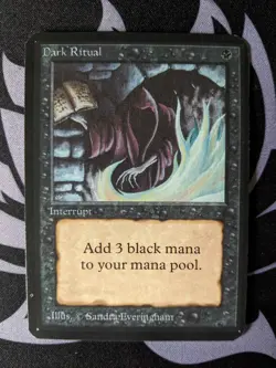 Dark Ritual ~ Alpha [Slightly Played][Magic MTG] - Image 1