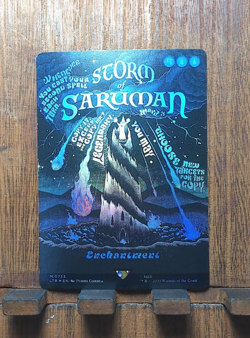 ❤🌊MTG Storm of Saruman ( Foil Borderless Poster ) Mythic UB: TLOTR (LTR) NM💕 - Image 2