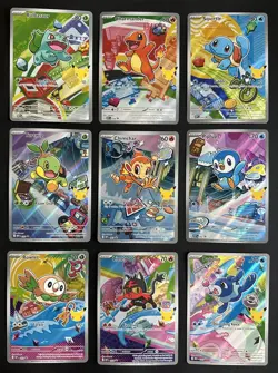 Pokemon TCG First Partner Illustration Collection 2026 Series 1 Promos -Set of 9 - Image 1