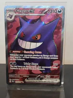 Pokemon TCG Temporal Forces Gengar EX Ultra Rare Holo Card 193/162 - Image 1