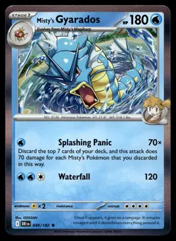 MISTY'S GYARADOS 049/182 RARE DESTINED RIVALS POKEMON - Image 1
