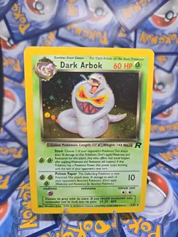 Pokemon TCG Dark Arbok Holo Rare Team Rocket 2/82 LP/MP - Image 1