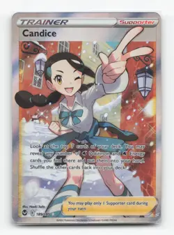 Pokemon TCG - Candice 189/195 Near Mint Ultra Rare Silver Tempest - Image 1