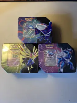Pokemon TCG Azure Legends Tin Complete Set of 3 Kyogre Dialga New Factory Sealed - Image 1