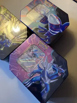 Pokemon TCG Azure Legends Tin Complete Set of 3 Kyogre Dialga New Factory Sealed - Image 4