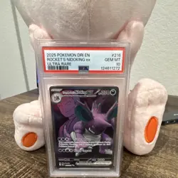 Pokemon Team Rocket's Nidoking EX Ultra Rare Holo PSA 10 Destined Rivals 216/182 - Image 1