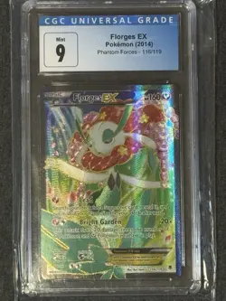 POKEMON 2014 XY Phantom Forces Full Art FLORGES EX #116 PSA 9 MINT RARE - Image 1