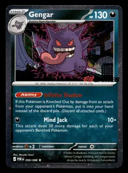 Gengar 050/088 Holo EB Games Promo Pokemon NM - Image 1