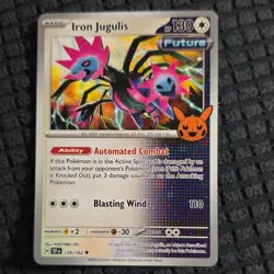 Pokemon TCG Iron Jugulis 139/162 Trick or Trade 2024 Stamped Paradox Regular - Image 1
