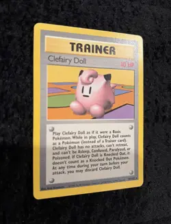 Clefairy Doll 70/102 Pokemon TCG Base Set Trainer Unlimited Rare, NM Condition - Image 3