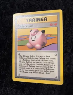 Clefairy Doll 70/102 Pokemon TCG Base Set Trainer Unlimited Rare, NM Condition - Image 4