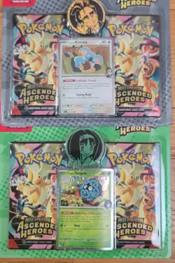 Pokemon TCG Ascended Heroes 2-Pack Blisters - Erika and Larry - Set of 2 SEALED - Image 2