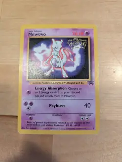 Mewtwo 3 promo Vintage WOTC Black Star Promo (1999) Pokemon First Movie - MP - Image 1