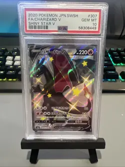 PSA 10 Charizard V SSR 307/190 Shiny Star V Pokemon Card Japanese Gem Mint 2020 - Image 1