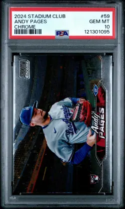 2024 TOPPS STADIUM CLUB CHROME #59 ANDY PAGES PSA 10 - Image 1