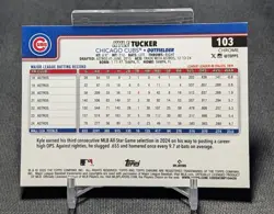 Kyle Tucker 2025 Topps Chrome Logofractor Card #103 Chicago Cubs/LA Dodgers - Image 2