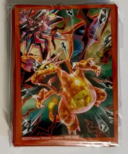 65 Ct Charizard Premium Collection Pokemon Card Sleeves New Sealed - Image 1