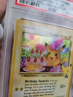 PSA 9 2021 POKEMON CELEBRATIONS CLASSIC COLLECTION #24 BIRTHDAY PIKACHU - HOLO - Image 3