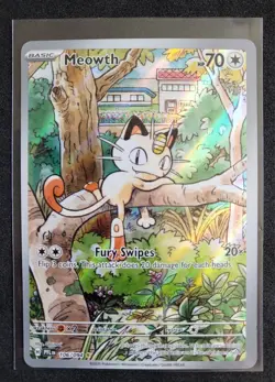 Pokemon Meowth 106/094 Holo Illustration Rare Me02: Phantasmal Flames Card - Image 3