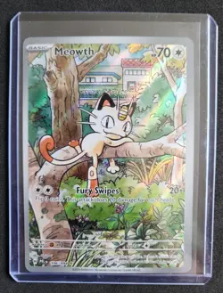 Pokemon Meowth 106/094 Holo Illustration Rare Me02: Phantasmal Flames Card - Image 5