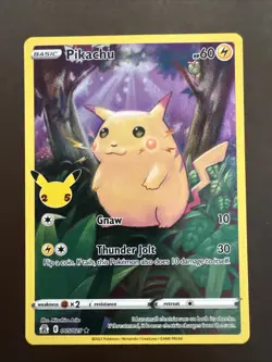 Pikachu 005/025 Celebrations Holo 2021 Pokemon Card - Image 1