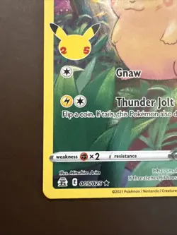 Pikachu 005/025 Celebrations Holo 2021 Pokemon Card - Image 5