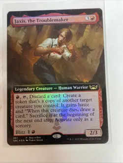 MTG Jaxis, the Troublemaker 461 Extended Art FOIL Promo Rare - Image 1