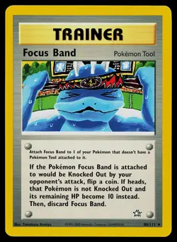 Pokemon Card - Focus Band Neo Genesis 86/111 Rare - Image 1