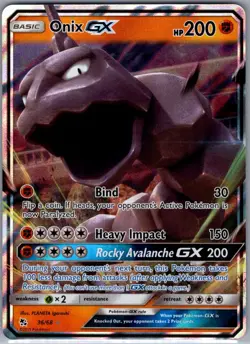 Onix GX 36/68 Hidden Fates - Pokemon Card - NM - Image 1