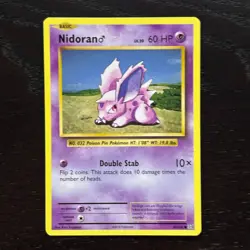 Nidoran 43/108 Pokemon Evolutions XY Regular Common Card NM - Image 1