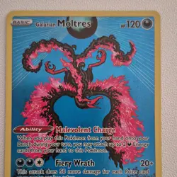 Pokemon Galarian Moltres SWSH284 Sword & Shield Promo Holo Basic 120 HP Card - Image 1