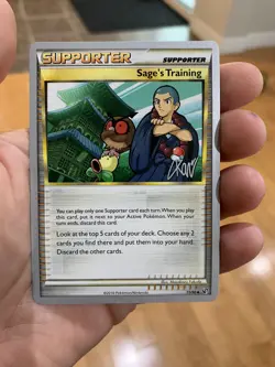 Pokemon Supporter Sage’s Training 77/90 - 2011 World Championship Card - Mint - Image 1
