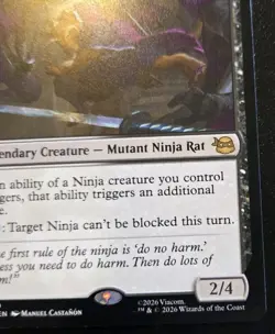 Splinter, Radical Rat 0169 Rare Teenage Mutant Ninja Turtles MTG - Image 5