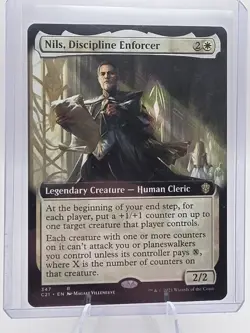 Nils, Discipline Enforcer (Extended Art) #347 (NM) Commander 2021 C21 Magic MTG - Image 1