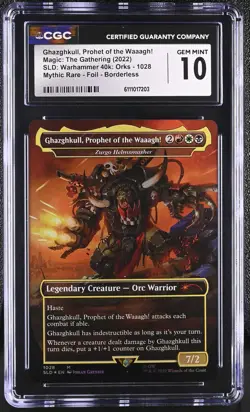 ZURGO HELMSMASHER Secret Lair Foil Mythic CGC 10 MTG Warhammer 40k - Image 1