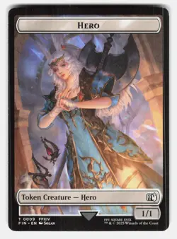 HERO (0003) // HERO (0009) DOUBLE-SIDED TOKEN - Magic: The Gathering - Solan LP - Image 2